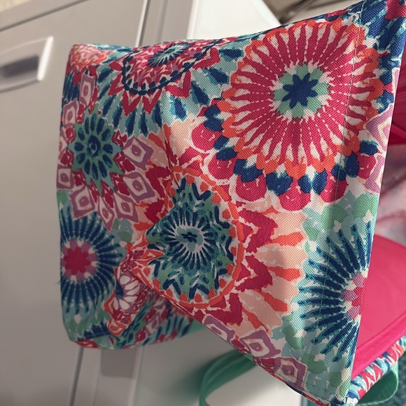 Thirty One Multi Color Utility Tote with insert. - Picture 4 of 6